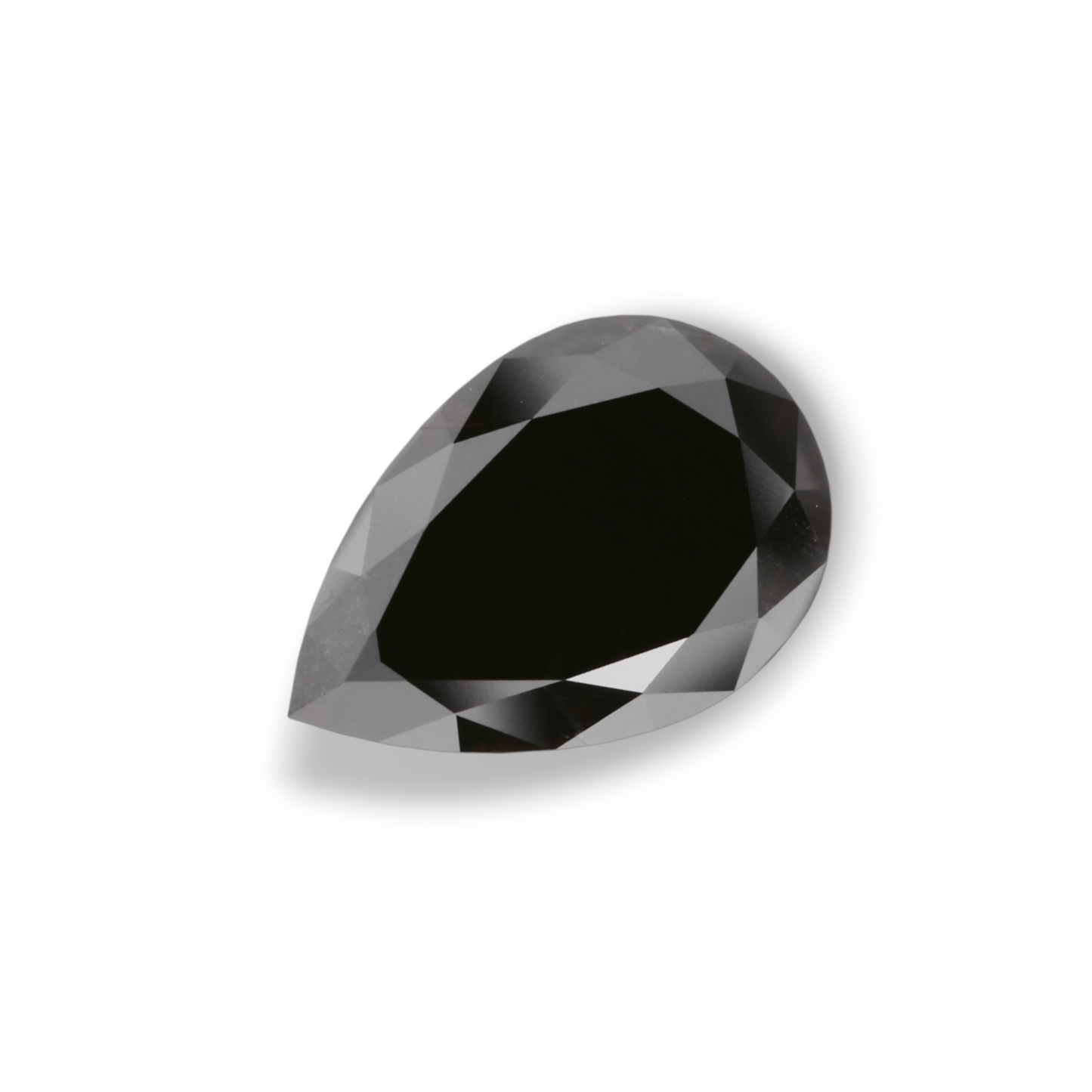 3,62 Karat natürlicher schwarzer Birnendiamant (GIA-geprüft)