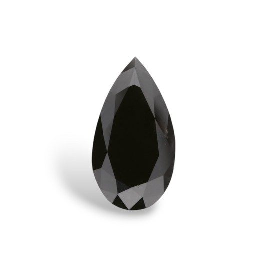 2,01 Karat natürlicher schwarzer Birnendiamant (GIA-geprüft)