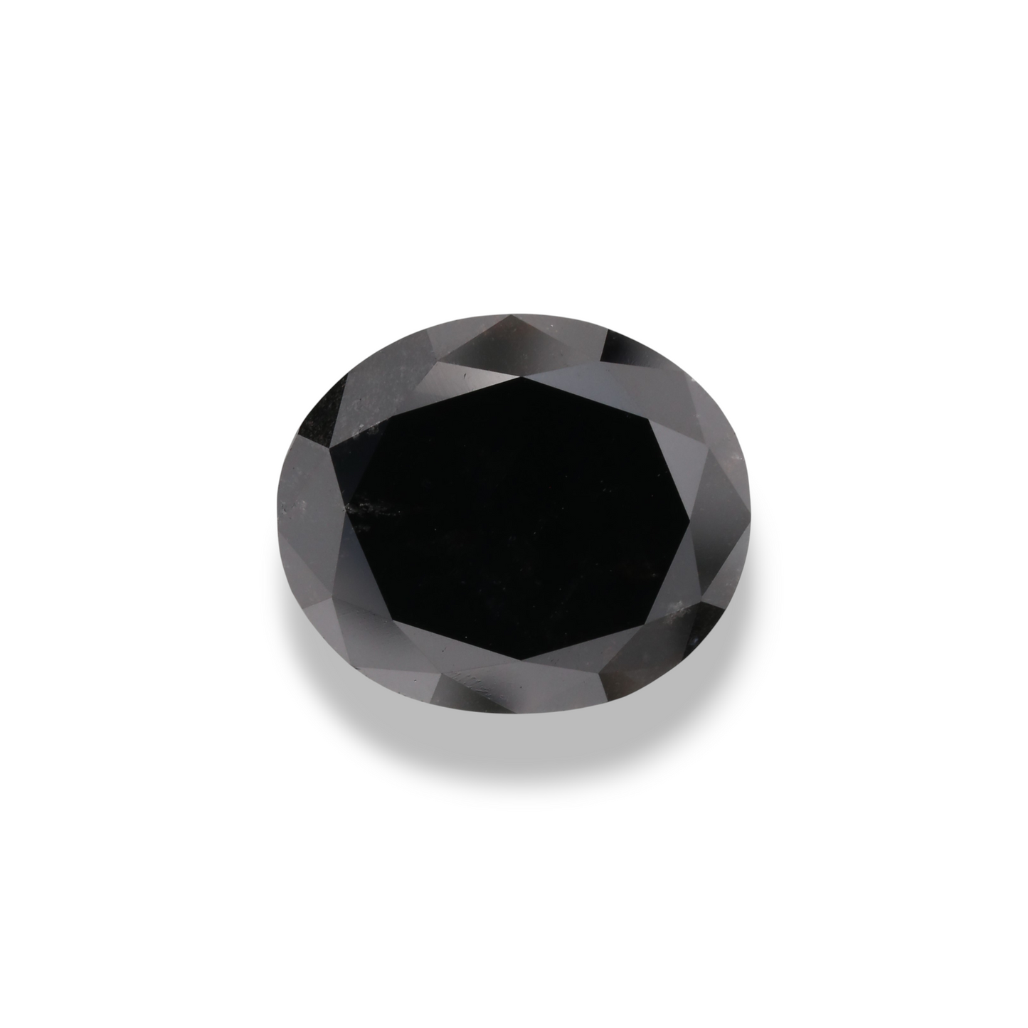 5,39 Karat natürlicher schwarzer ovaler Diamant, GIA