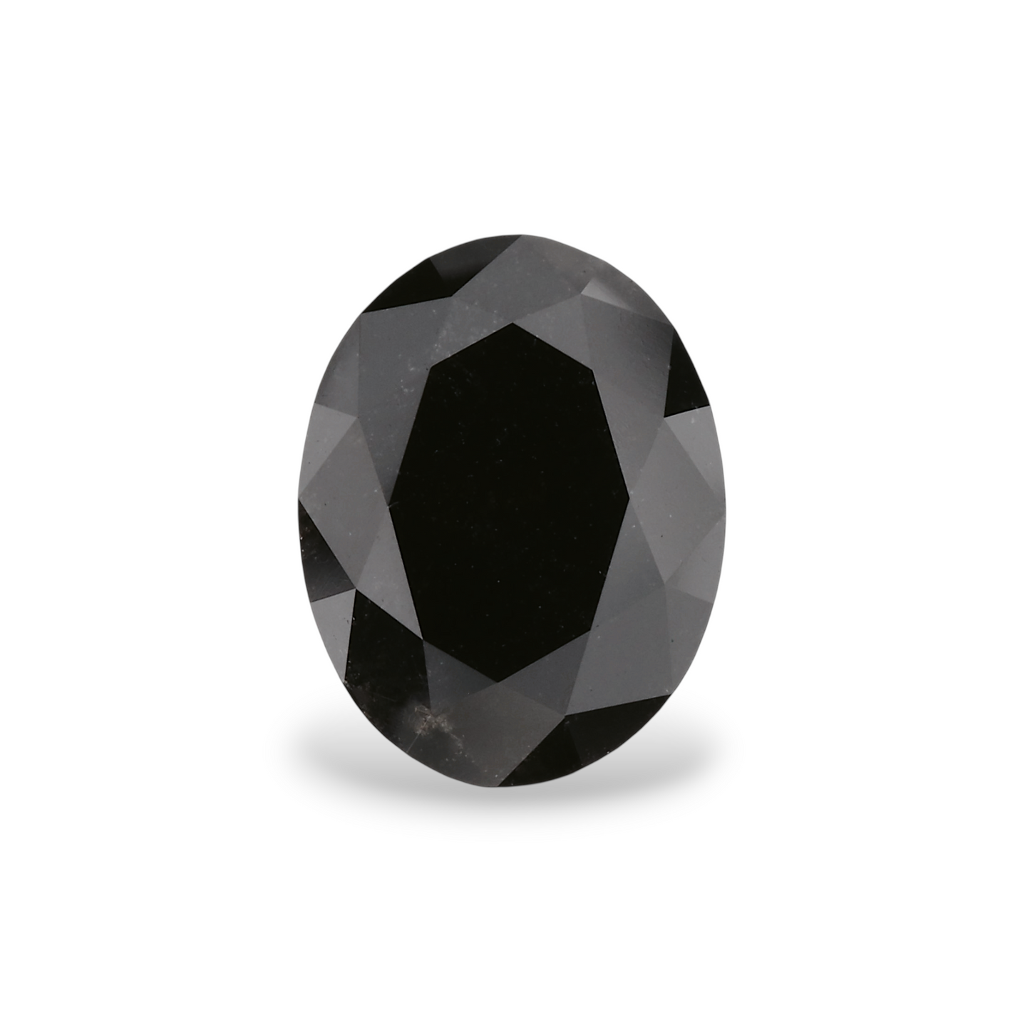 2,37 Karat natürlicher schwarzer ovaler Diamant, GIA
