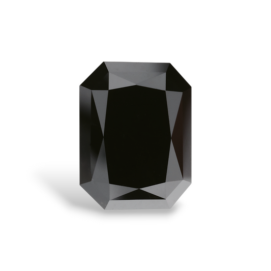 3,93 Karat Natürlicher Schwarzer Radiant GIA