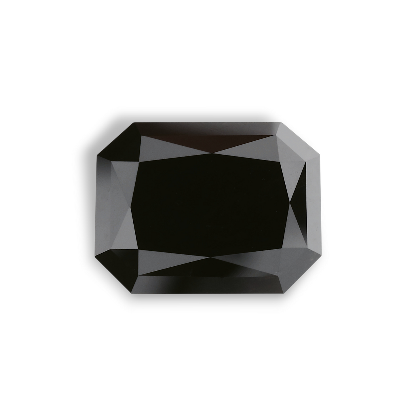 3,93 Karat Natürlicher Schwarzer Radiant GIA