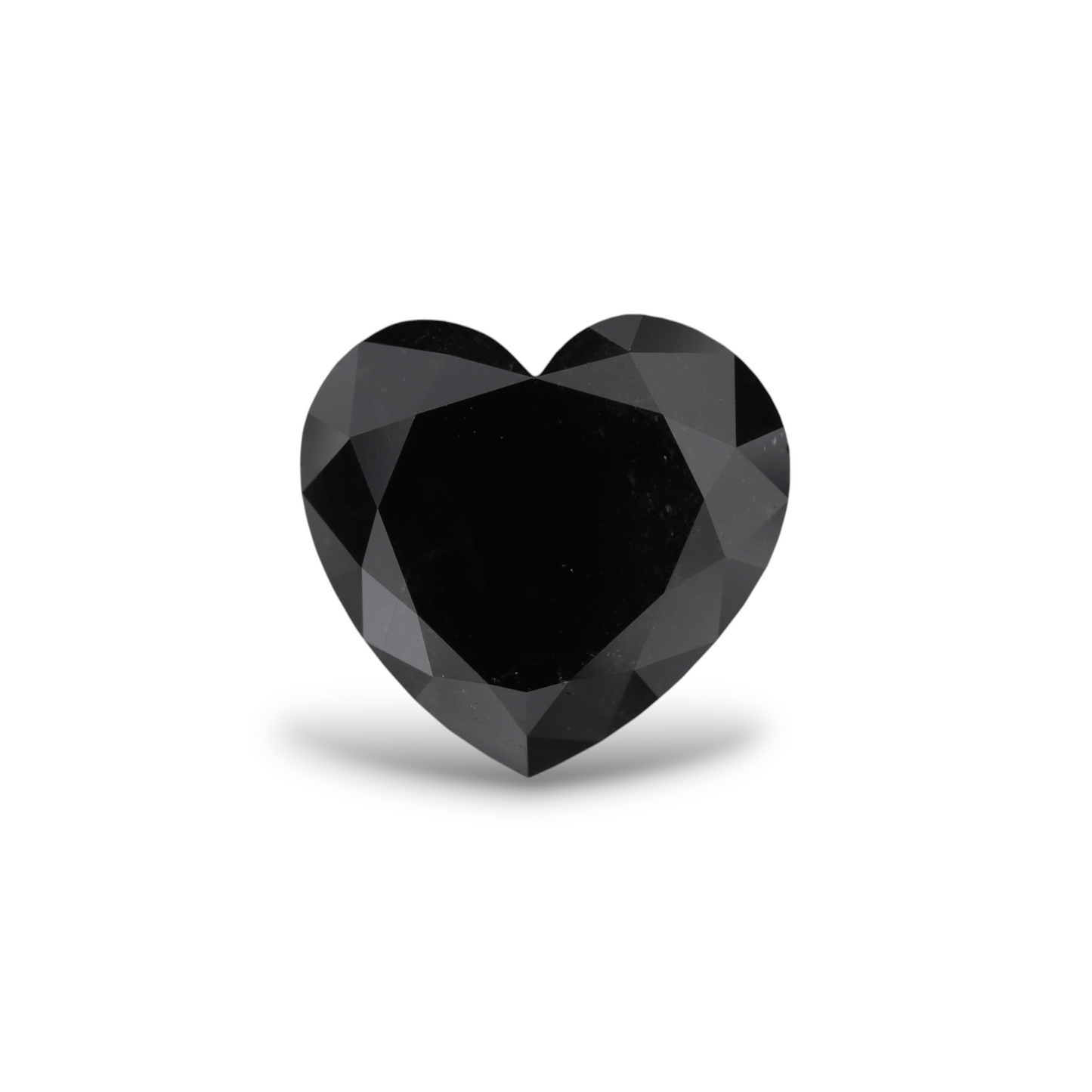 3.58 Carat Natural Black Heart Diamond GIA