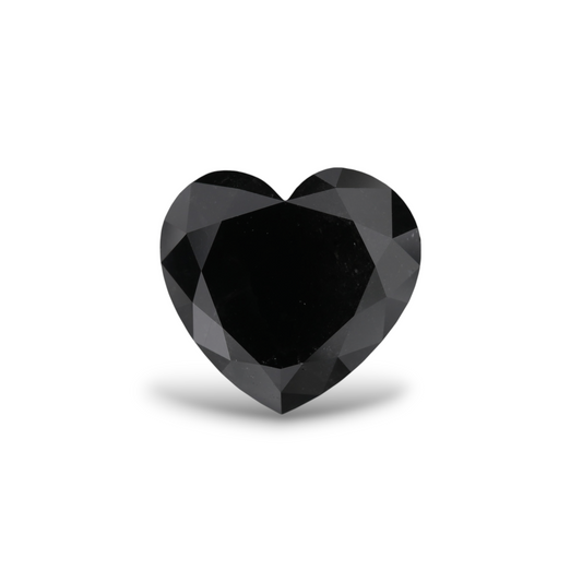 3,58 Karat Natürlicher Schwarzer Herzdiamant GIA