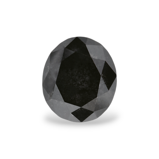 1,33 Karat natürlicher schwarzer ovaler Diamant (GIA-geprüft)