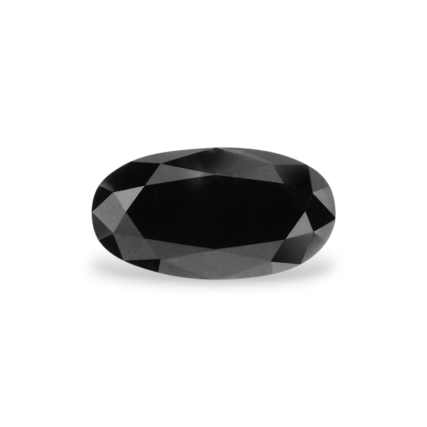 0,8 Karat natürlicher schwarzer ovaler Diamant, GIA