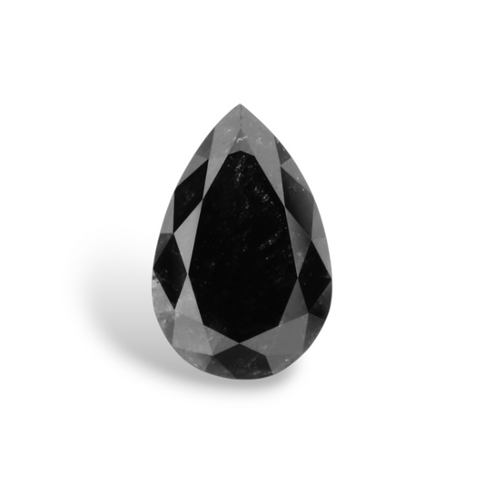 1,05 Karat natürlicher schwarzer Birnendiamant (GIA)