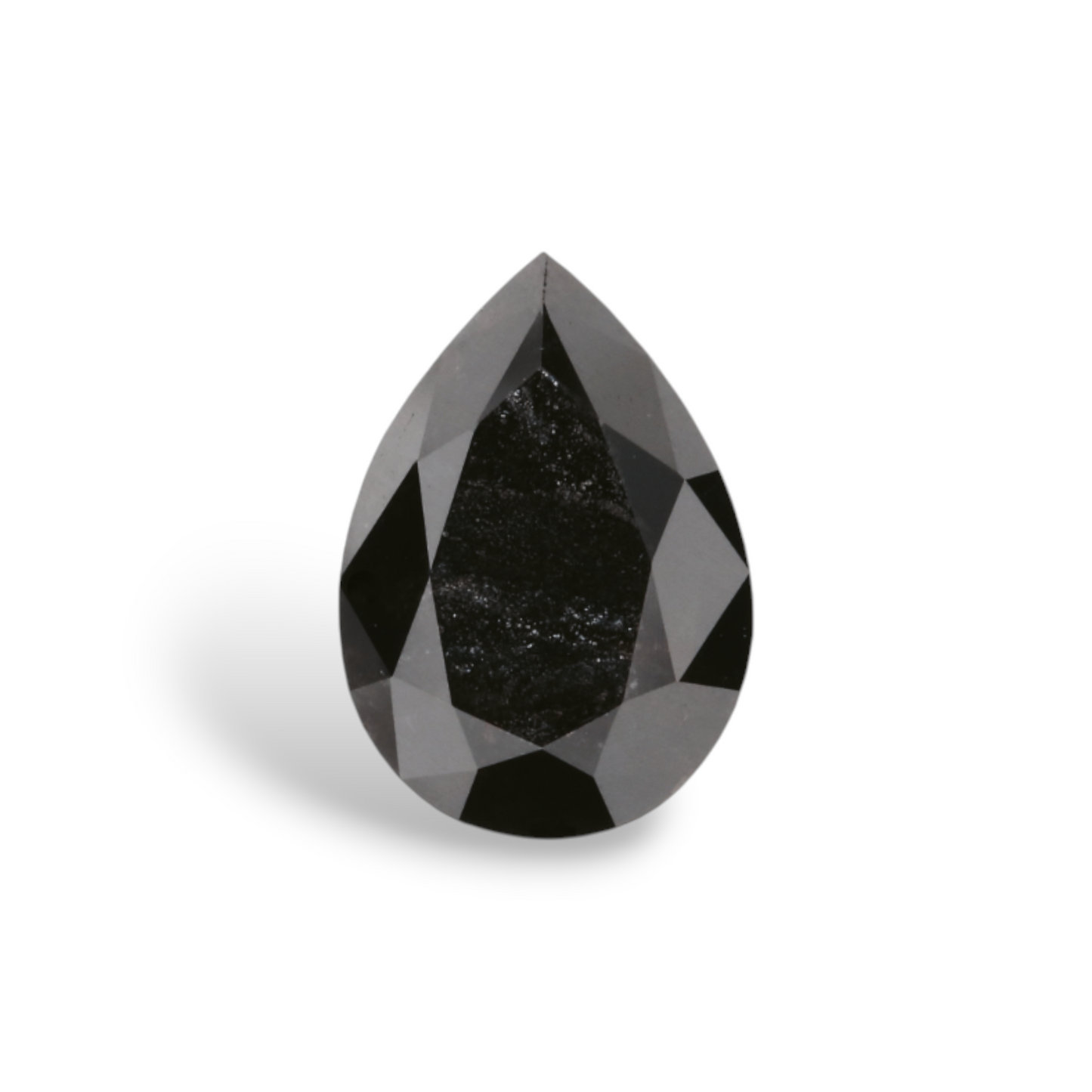 1,25 Karat natürlicher schwarzer Birnendiamant (GIA-geprüft)