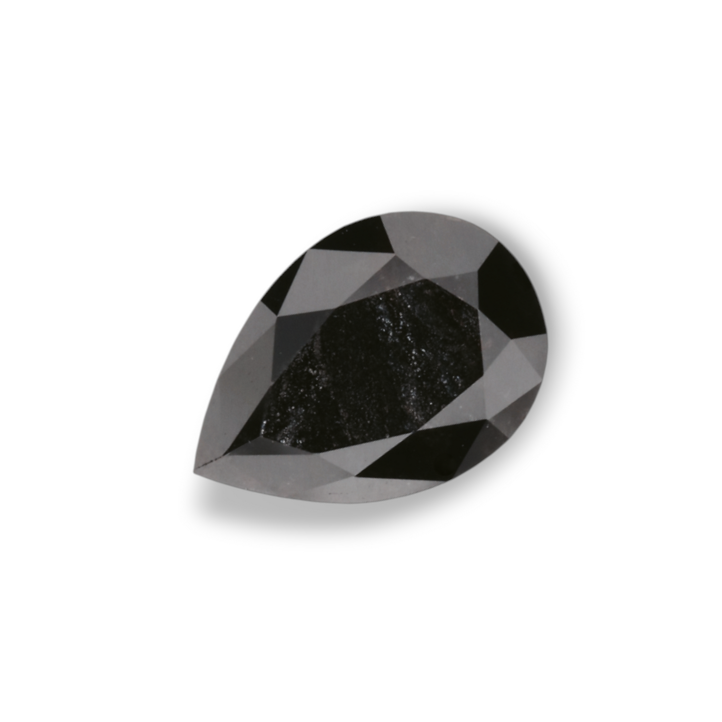 1,25 Karat natürlicher schwarzer Birnendiamant (GIA-geprüft)