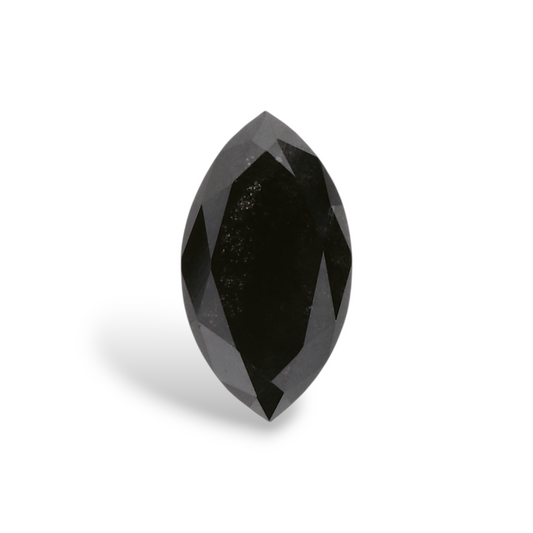 0,45 Karat natürlicher schwarzer Marquise-Diamant, GIA-zertifiziert