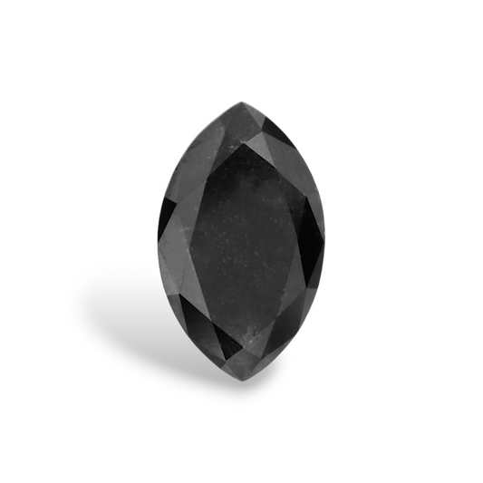 0,44 Karat natürlicher schwarzer Marquise-Diamant, GIA-zertifiziert