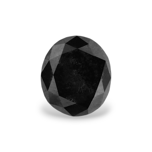 1,06 Karat natürlicher schwarzer ovaler Diamant (GIA-geprüft)