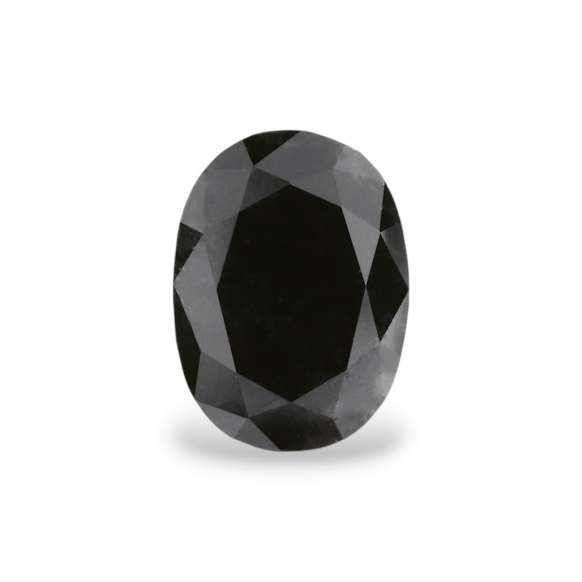 1,29 Karat natürlicher schwarzer ovaler Diamant, GIA-zertifiziert