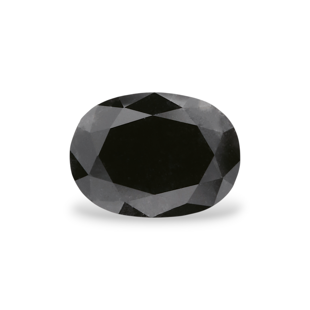 1,29 Karat natürlicher schwarzer ovaler Diamant, GIA-zertifiziert