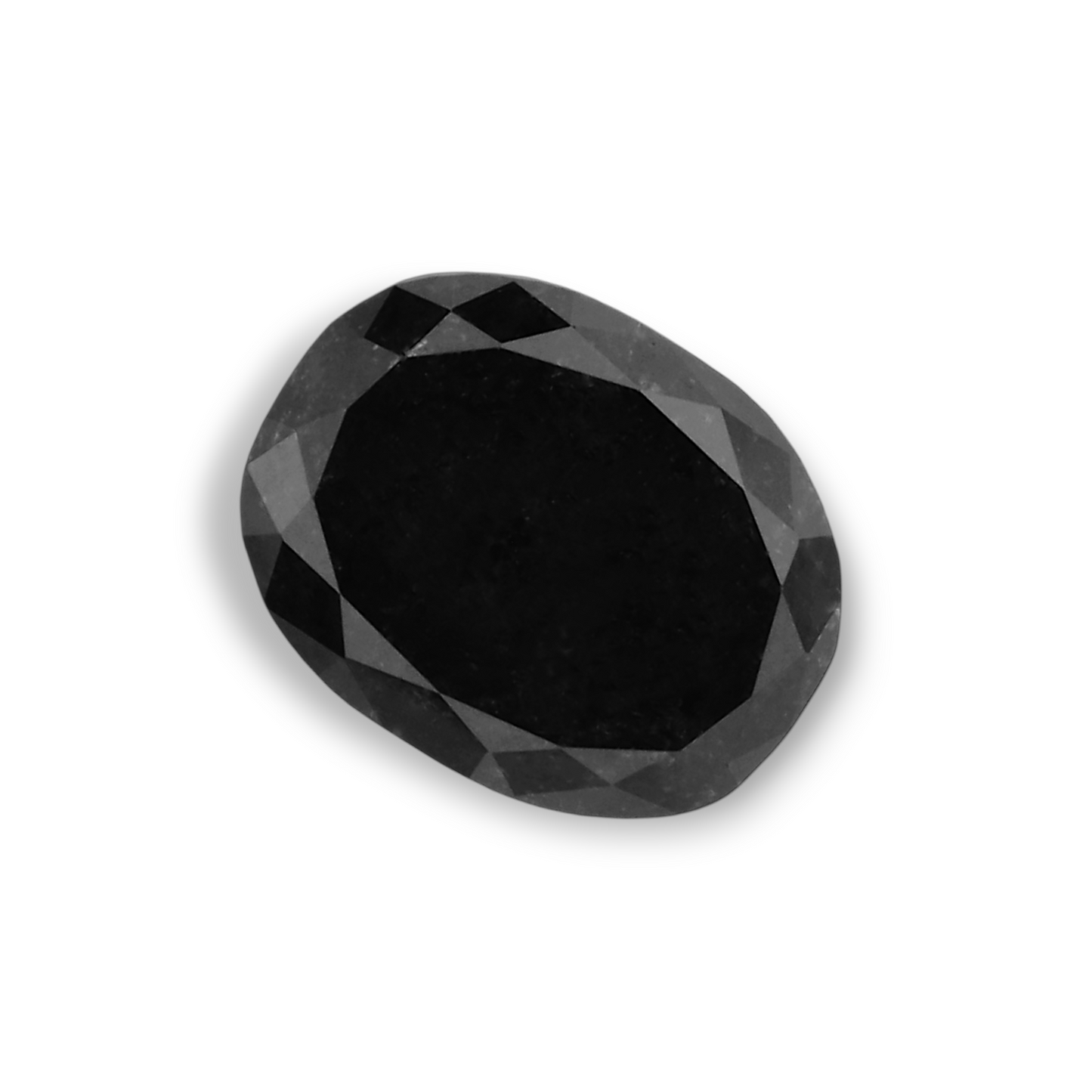 1,29 Karat natürlicher schwarzer ovaler Diamant, GIA-zertifiziert