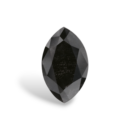 0,49 Karat natürlicher schwarzer Marquise-Diamant, GIA-zertifiziert