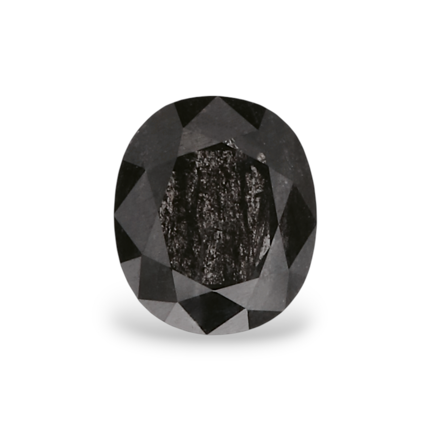 0,45 Karat natürlicher schwarzer ovaler Diamant, GIA
