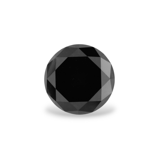 4,81 Karat Natürlicher Schwarzer Runder Diamant GIA