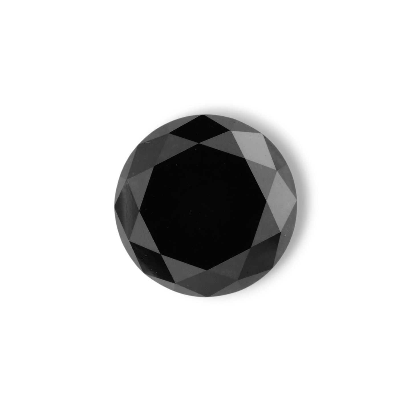 4,81 Karat Natürlicher Schwarzer Runder Diamant GIA