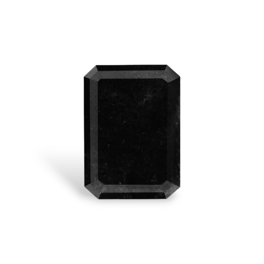 3,17 Karat Natürlicher Schwarzer Smaragd-Diamant GIA