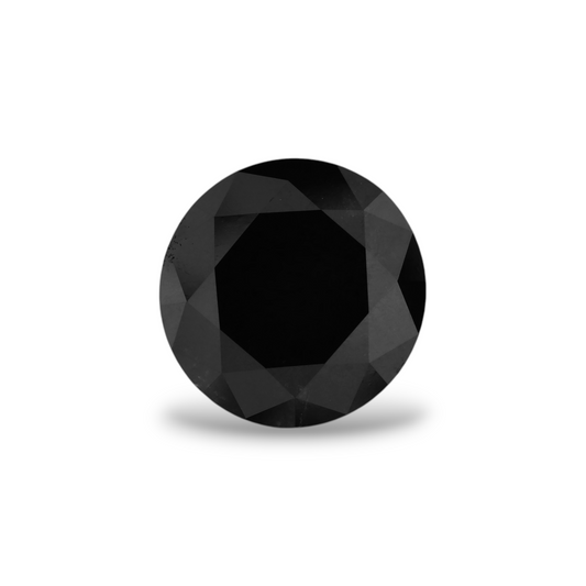 3,25 Karat natürlicher schwarzer runder Diamant (GIA)