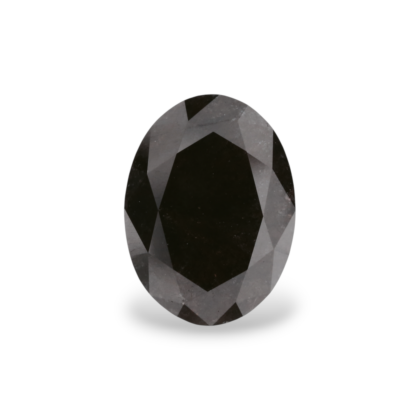 2,70 Karat natürlicher schwarzer ovaler Diamant (GIA-geprüft)