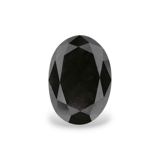 2,16 Karat natürlicher schwarzer ovaler Diamant (GIA-geprüft)