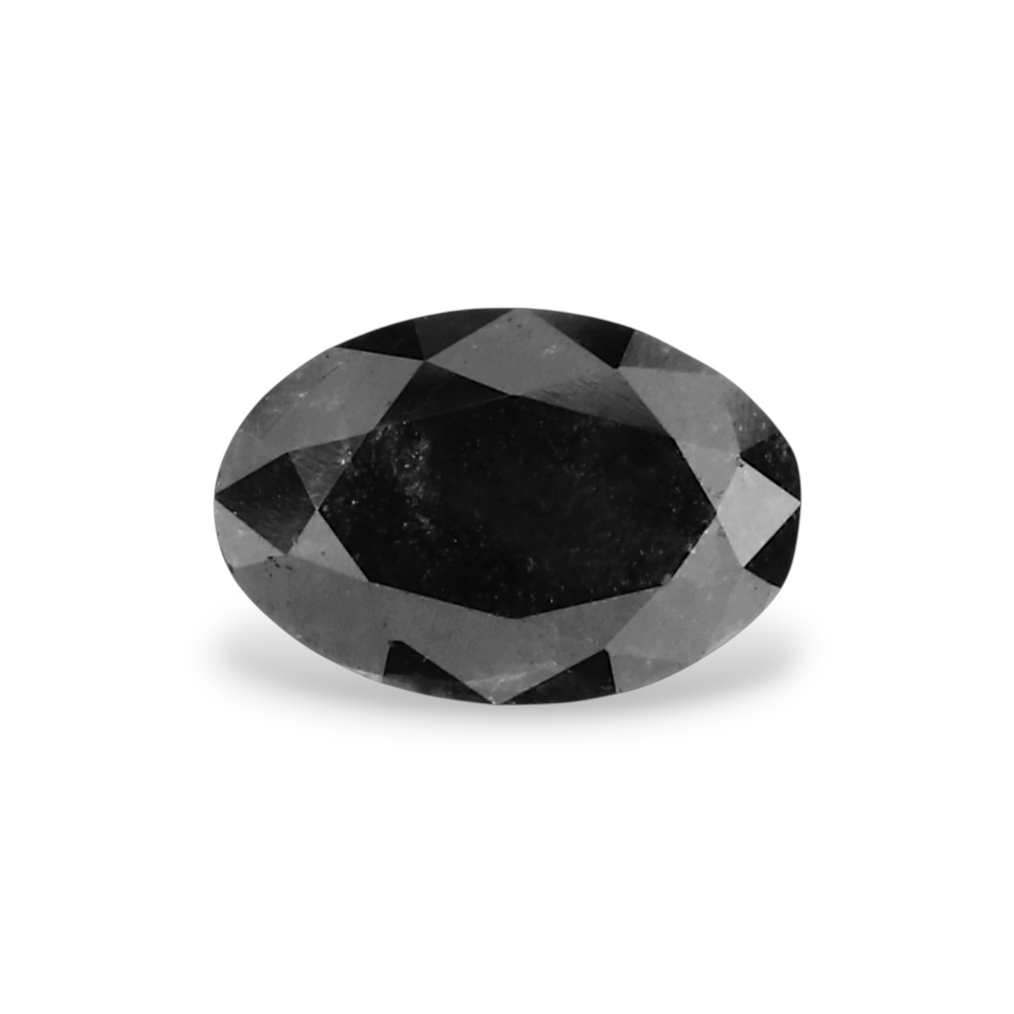 0,40 Karat natürlicher schwarzer ovaler Diamant, GIA