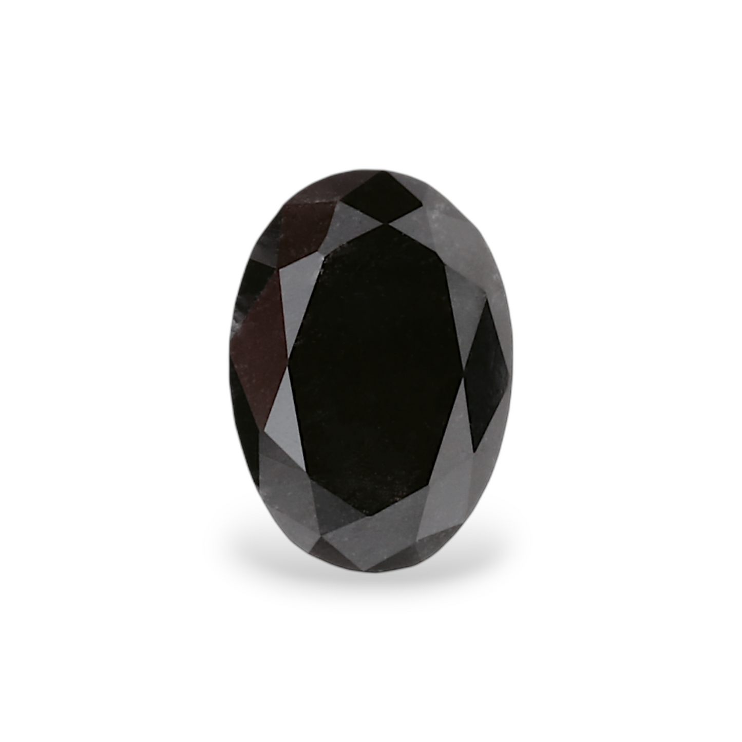 0,53 Karat natürlicher schwarzer ovaler Diamant, GIA