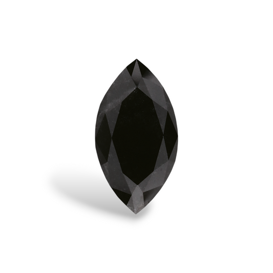 1,47 Karat natürlicher schwarzer Marquise-Diamant, GIA-zertifiziert