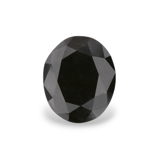 1,08 Karat natürlicher schwarzer ovaler Diamant (GIA-geprüft)