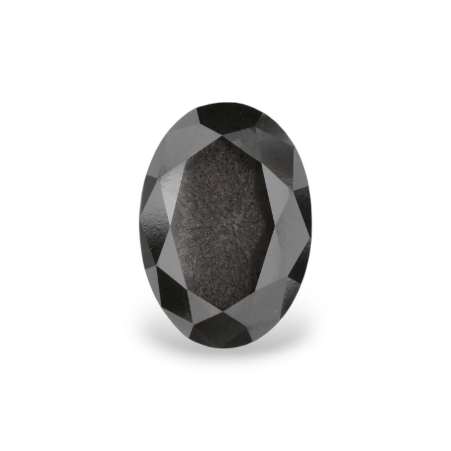 1,38 Karat natürlicher schwarzer ovaler Diamant, GIA-zertifiziert