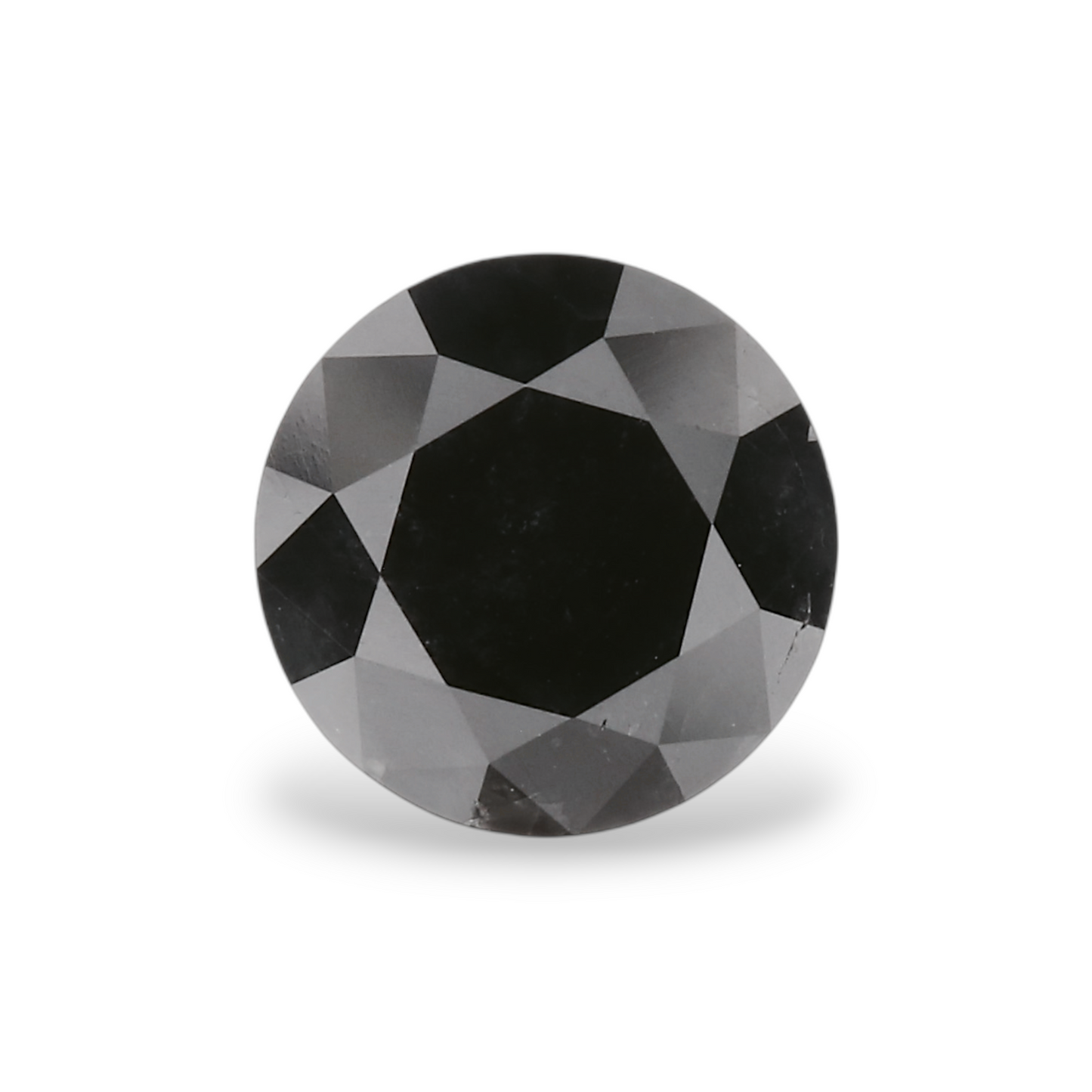 1,01 Karat Natürlicher Schwarzer Runder Diamant GIA