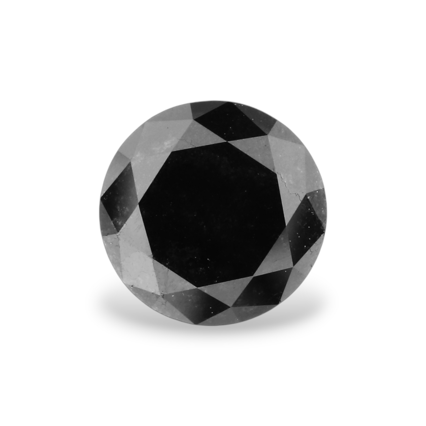 1,25 Karat natürlicher schwarzer runder Diamant (GIA)