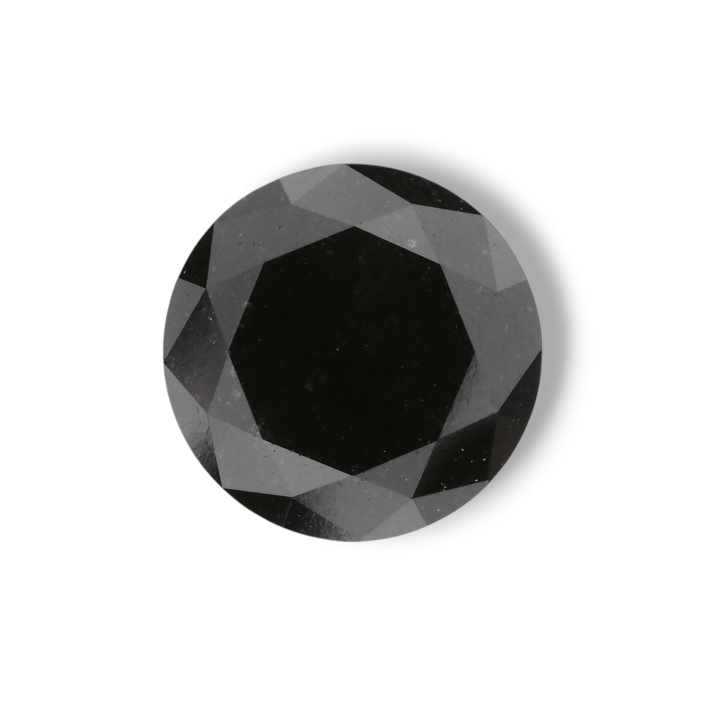 2,25 Karat natürlicher schwarzer runder Diamant (GIA)