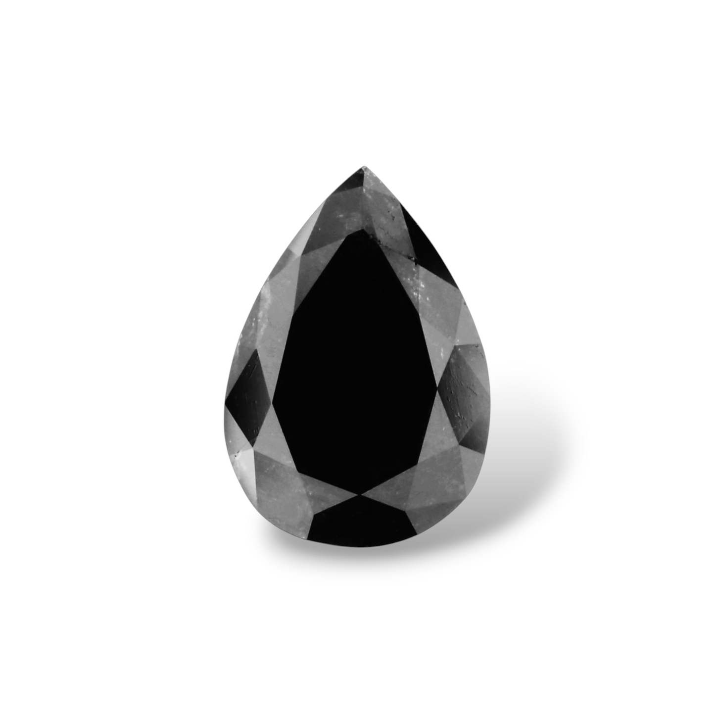 1,24 Karat natürlicher schwarzer Birnendiamant (GIA-geprüft)