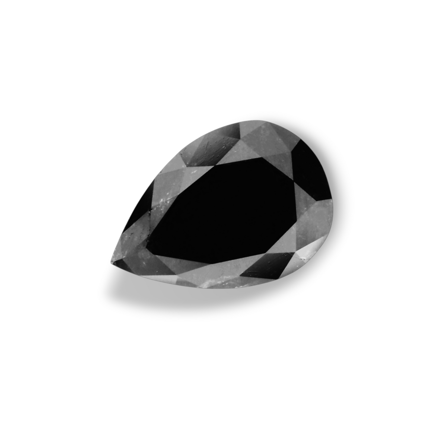 1,24 Karat natürlicher schwarzer Birnendiamant (GIA-geprüft)