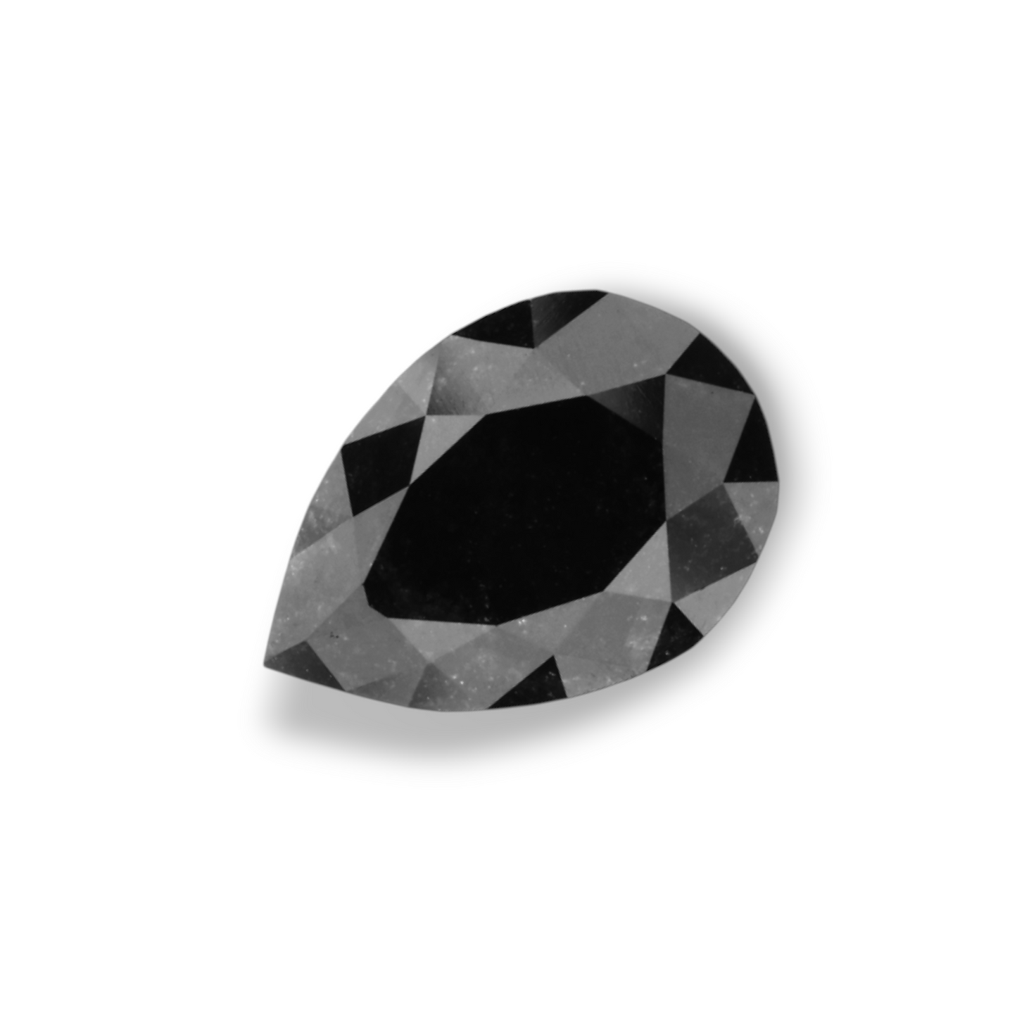 1,60 Karat natürlicher schwarzer Birnendiamant (GIA-geprüft)