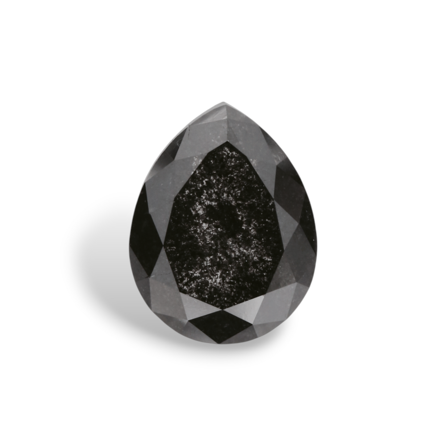1,60 Karat natürlicher schwarzer Birnendiamant (GIA-geprüft)