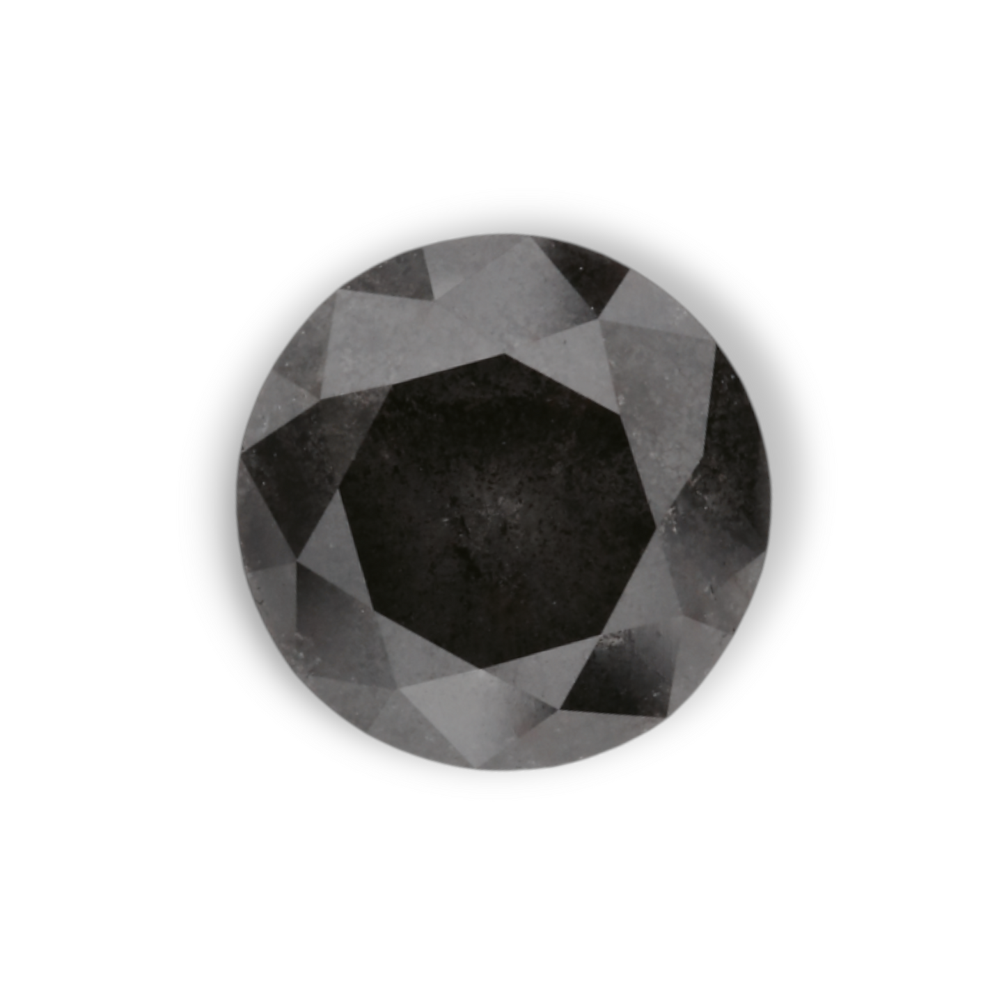1,88 Karat natürlicher schwarzer runder Diamant (GIA)