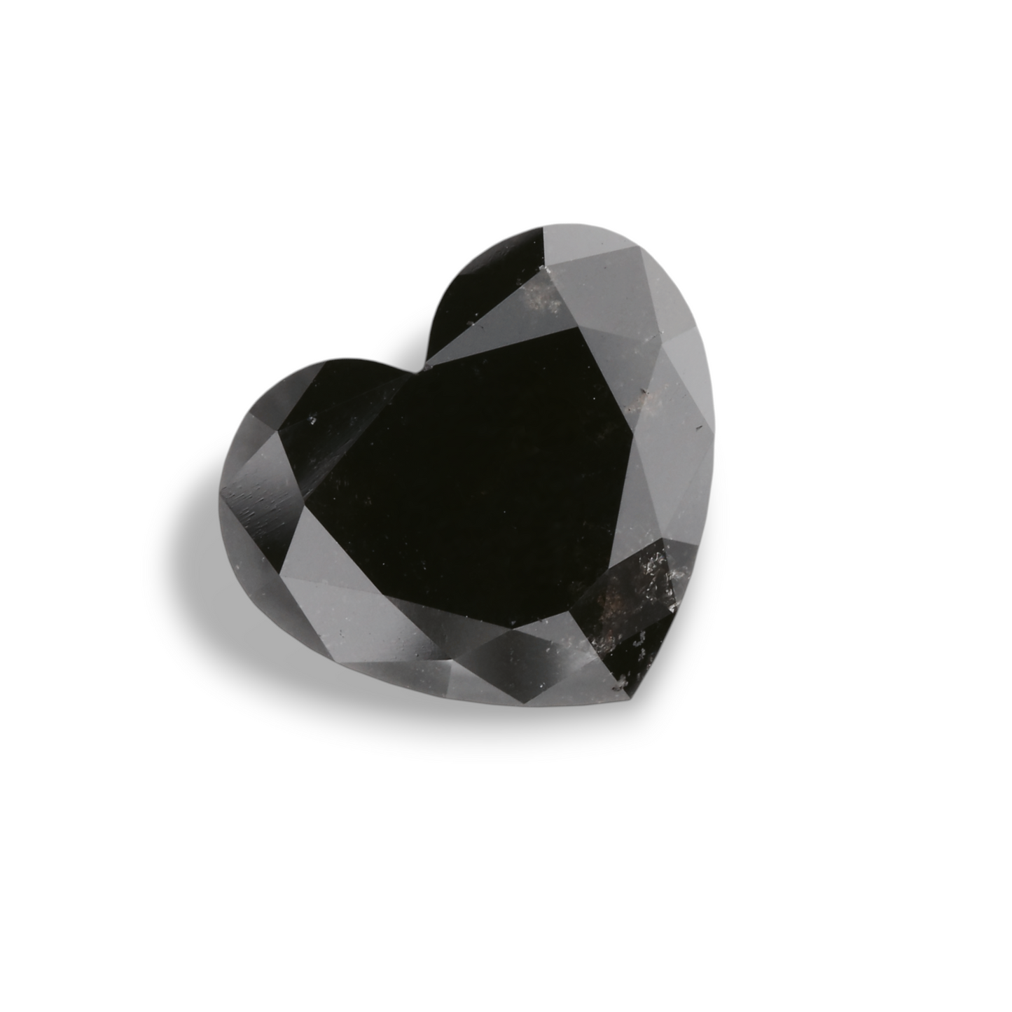 4,09 Karat Natürlicher Schwarzer Herzdiamant GIA