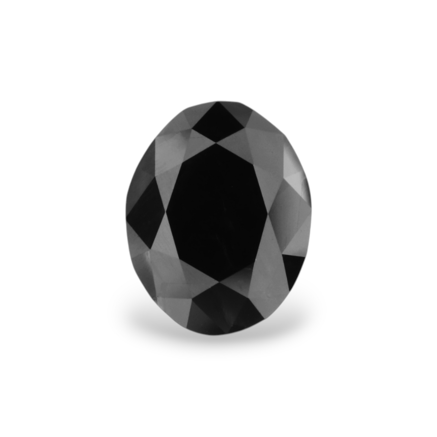 1,80 Karat natürlicher schwarzer ovaler Diamant, GIA-zertifiziert