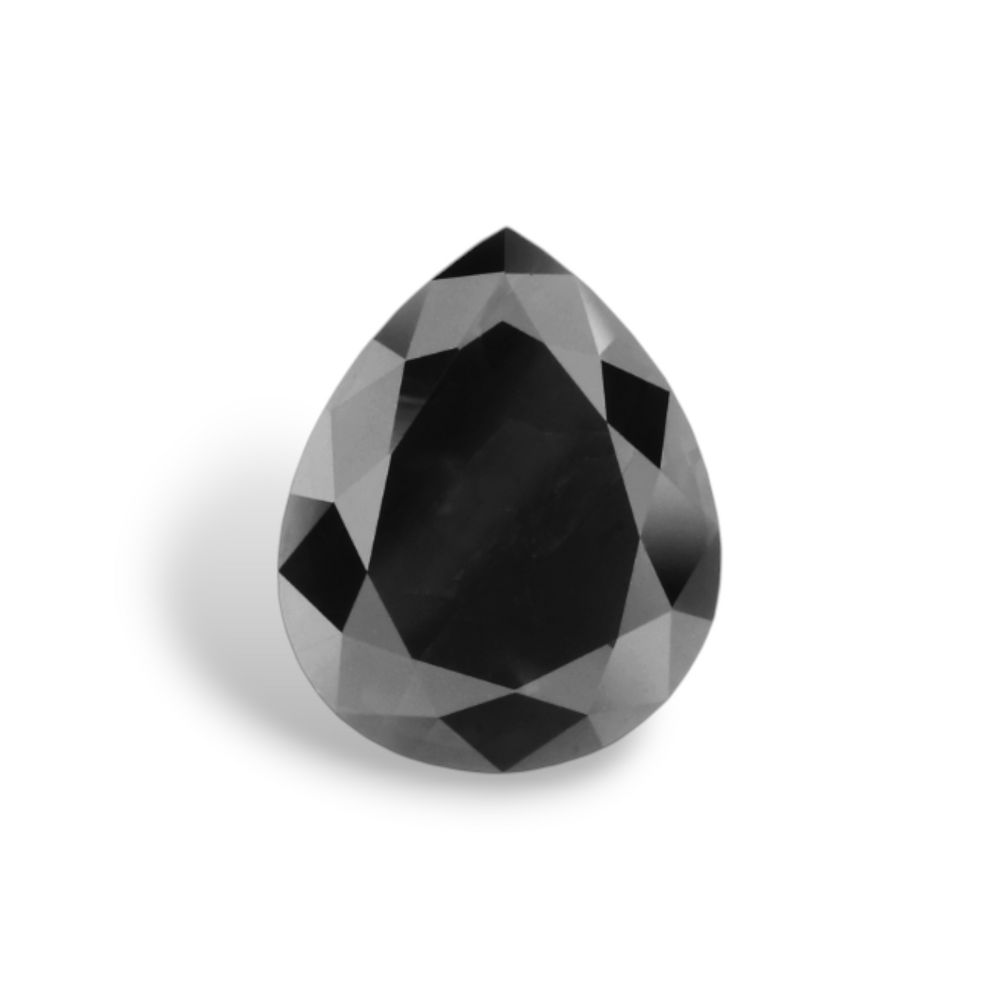 1,36 Karat natürlicher schwarzer Birnendiamant (GIA-geprüft)