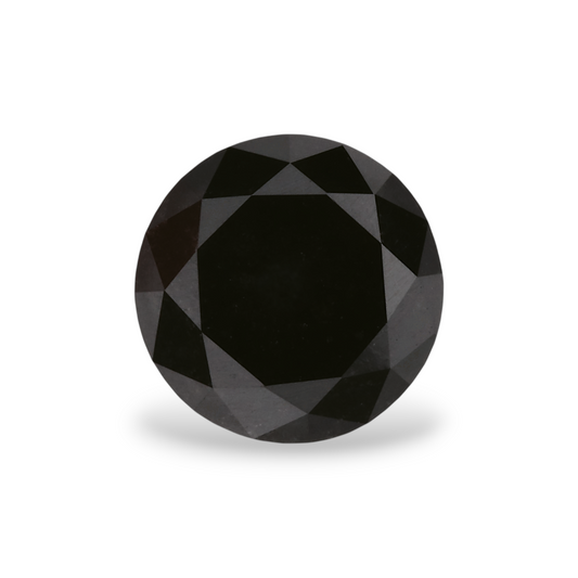 1,69 Karat natürlicher schwarzer runder Diamant (GIA)