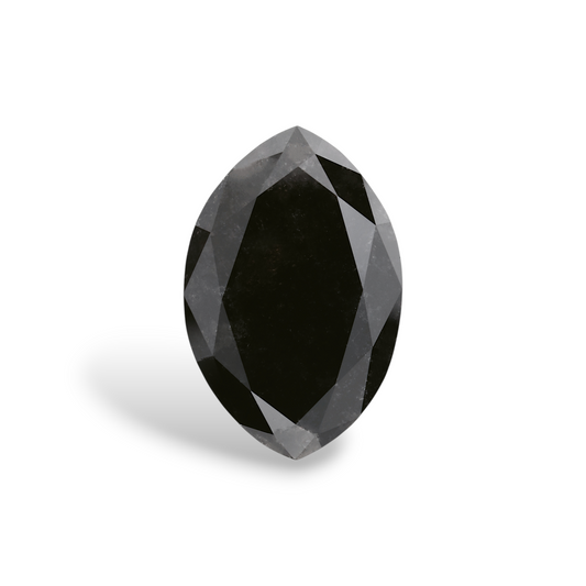 7,37 Karat natürlicher schwarzer Marquise-Diamant, GIA-zertifiziert