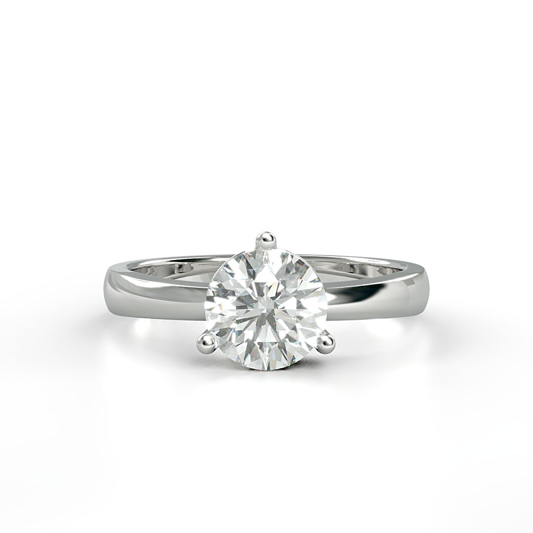 Verlobungsring Calypso mit 1.0ct G/VS-Diamant in 3-Krappen-Fassung, zeitloses Design mit symbolischer Bedeutung – erhältlich in München und Augsburg