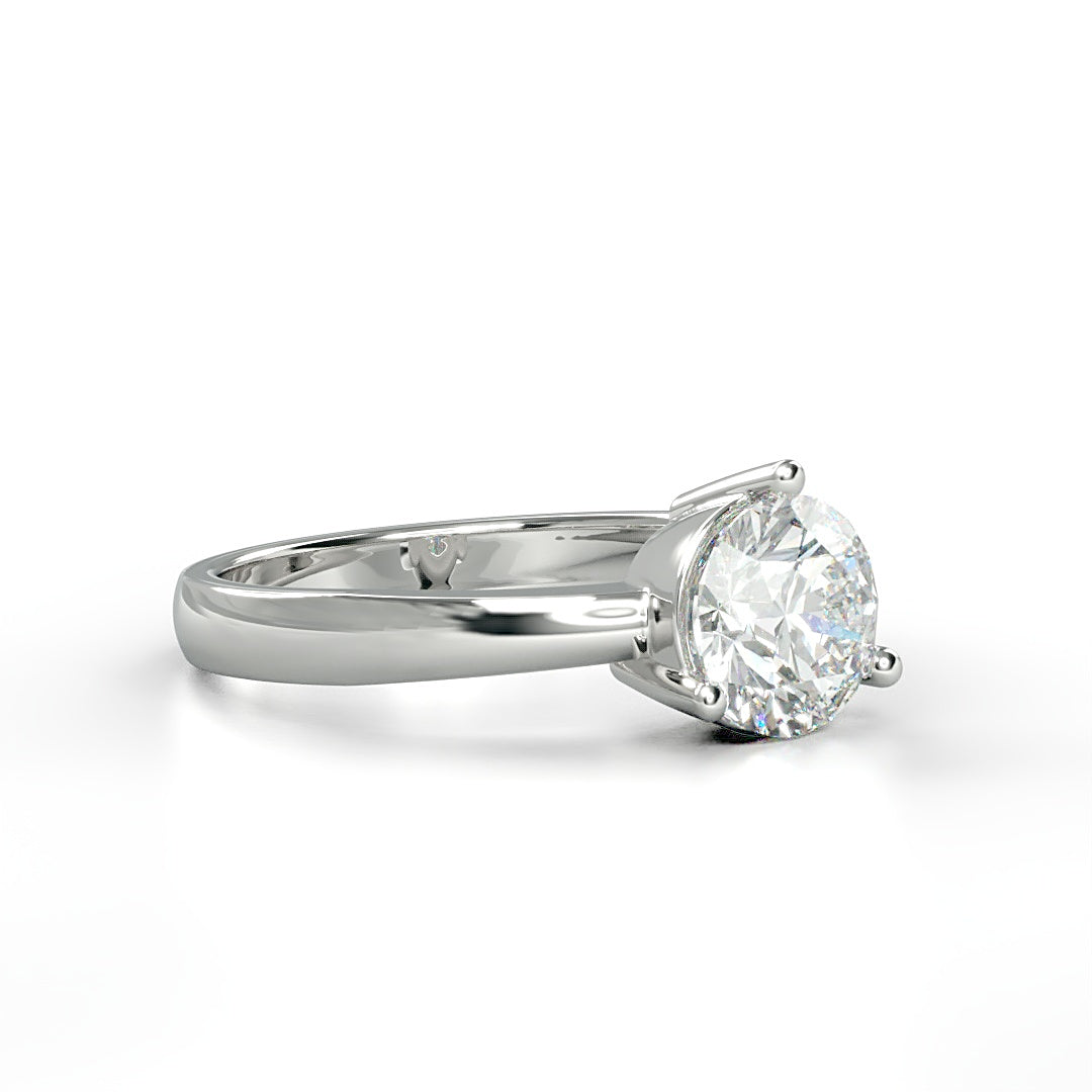 Verlobungsring Calypso mit 1.0ct G/VS-Diamant in 3-Krappen-Fassung, zeitloses Design mit symbolischer Bedeutung – erhältlich in München und Augsburg