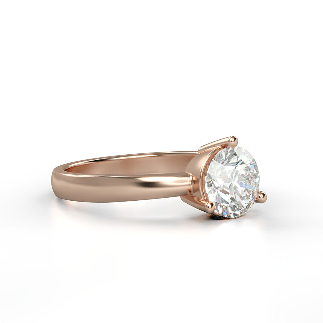 Verlobungsring Calypso mit 1.0ct G/VS-Diamant in 3-Krappen-Fassung, zeitloses Design mit symbolischer Bedeutung – erhältlich in München und Augsburg