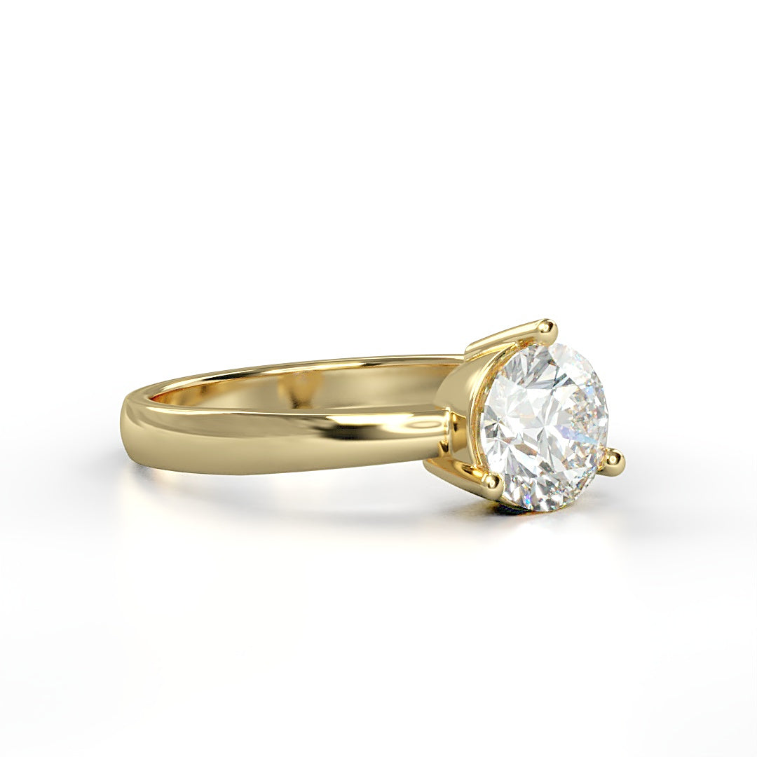 Verlobungsring Calypso mit 1.0ct G/VS-Diamant in 3-Krappen-Fassung, zeitloses Design mit symbolischer Bedeutung – erhältlich in München und Augsburg