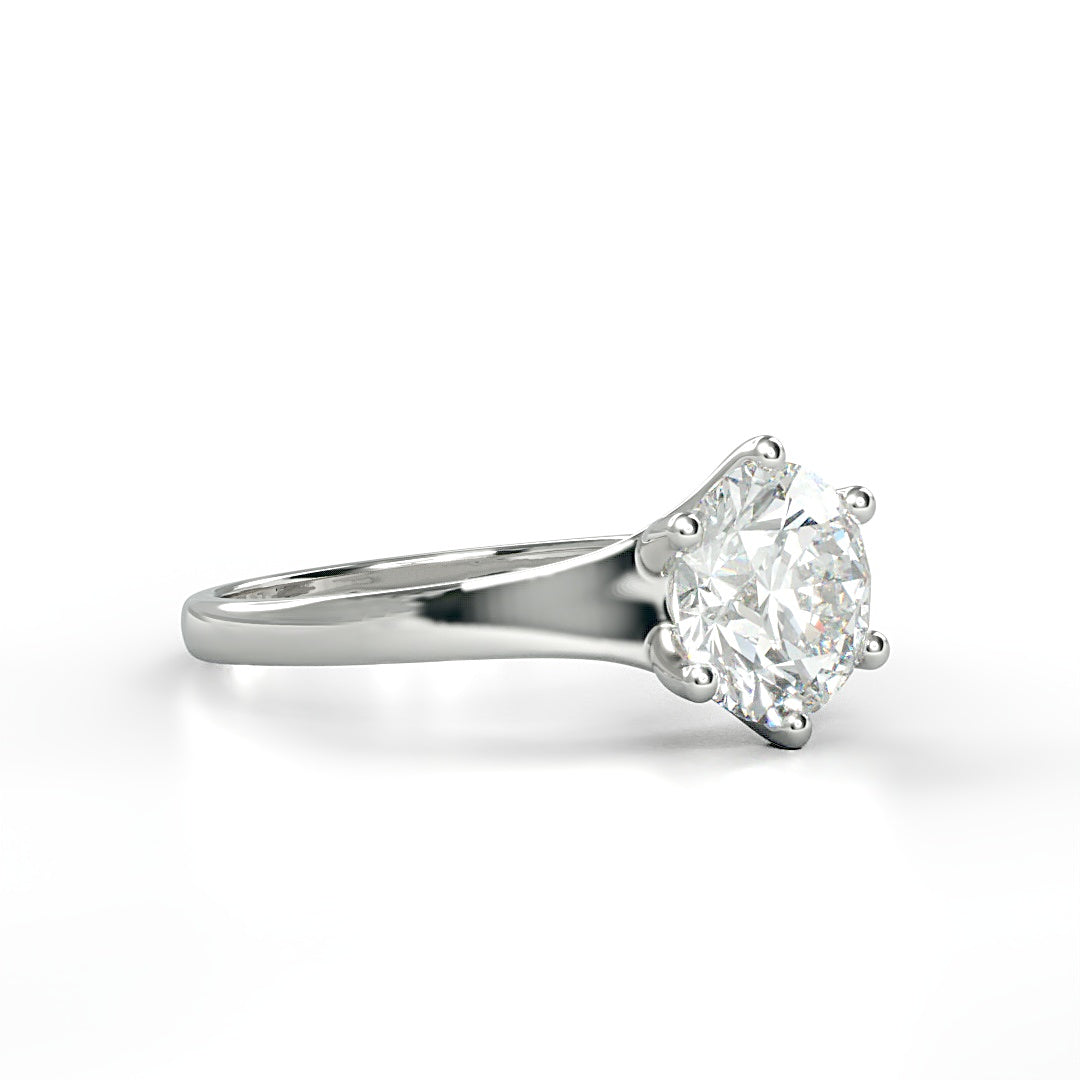 Verlobungsring Laura mit 1.0ct G/VS-Diamant in 6-Krappen-Fassung, klassisches Design für jeden Anlass – erhältlich in München und Augsburg